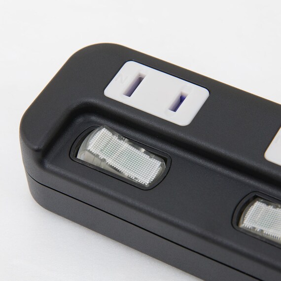 節電タップ6個口 2m(LB-6C6S ブラック) 8枚目画像