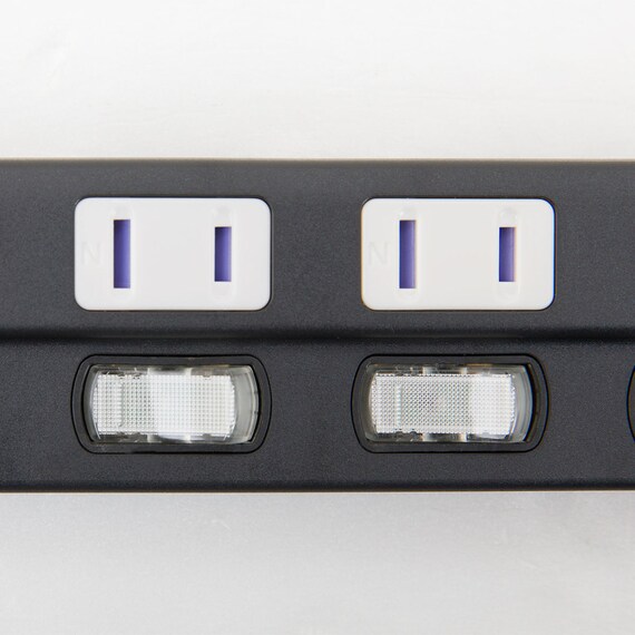 節電タップ6個口 2m(LB-6C6S ブラック) 9枚目画像