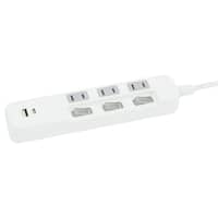 USB付節電タップ3個口 2m(Type-A 1ポート+Type-C 1ポート)(LB-3C3S-1A1C)