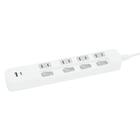 USB付節電タップ4個口 2m(Type-A 1ポート＋Type-C 1ポート)(LB-4C4S-1A1C) 1枚目画像