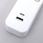 USB付節電タップ4個口 2m(Type-A 1ポート+Type-C 1ポート)(LB-4C4S-1A1C) 10枚目画像