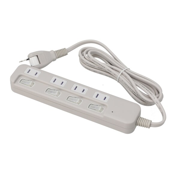 節電タップ(4口 LB-4C4S モカ) 1枚目画像