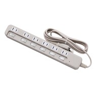 節電タップ6口(LB-6C6S モカ)