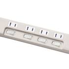 USB付節電タップ4個口(モカ) 2枚目画像