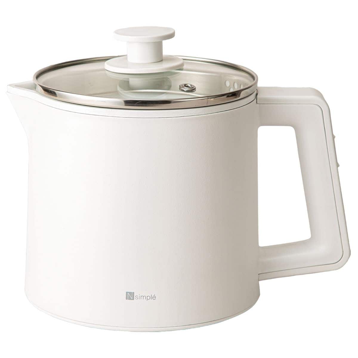 1台5役 おてがる電気調理ポット (OG2G03 ホワイト) | ニトリネット