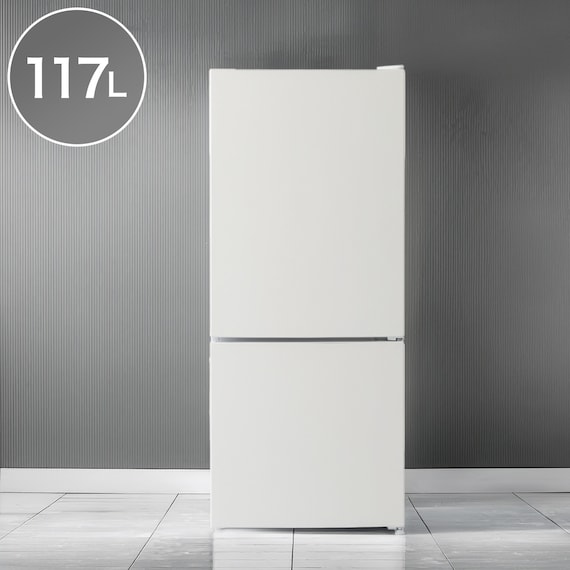 117L 直冷式 2ドア冷凍冷蔵庫(ML2G02 ホワイト)(リサイクル回収なし) 1枚目画像