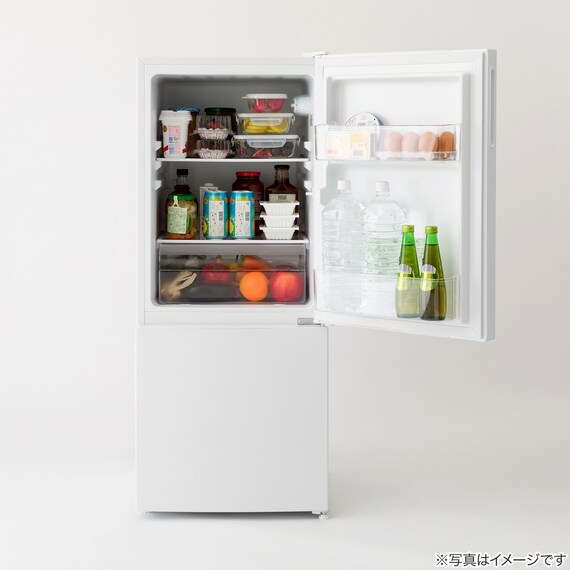 117L 直冷式 2ドア冷凍冷蔵庫(ML2G02 ホワイト)(リサイクル回収なし) 10枚目画像