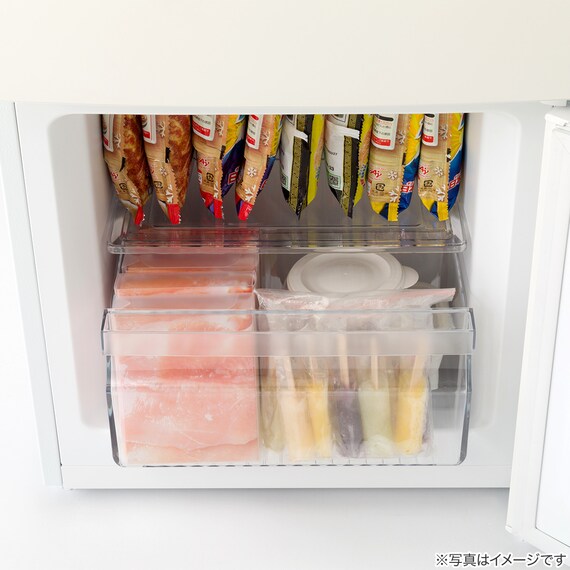 117L 直冷式 2ドア冷凍冷蔵庫(ML2G02 ホワイト)(リサイクル回収なし) 14枚目画像