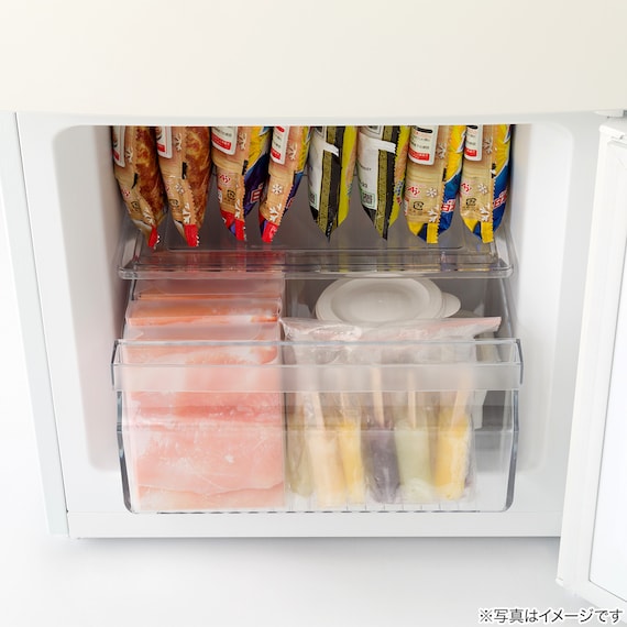 117L 直冷式 2ドア冷凍冷蔵庫(ML2G02 ホワイト)(リサイクル回収なし) 14枚目画像