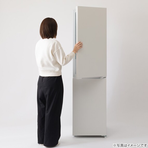 236L 2ドアファン式 スリム冷凍冷蔵庫 (ML2G01 ホワイト)(リサイクル 