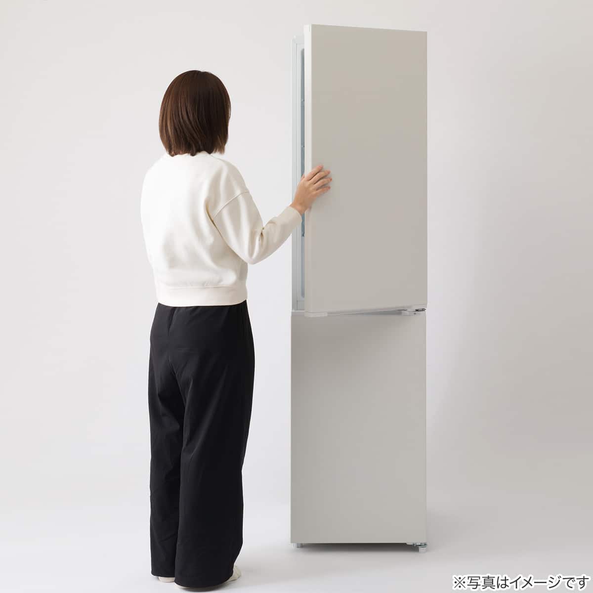236L 2ドアファン式 スリム冷凍冷蔵庫 (ML2G01 ホワイト)(リサイクル
