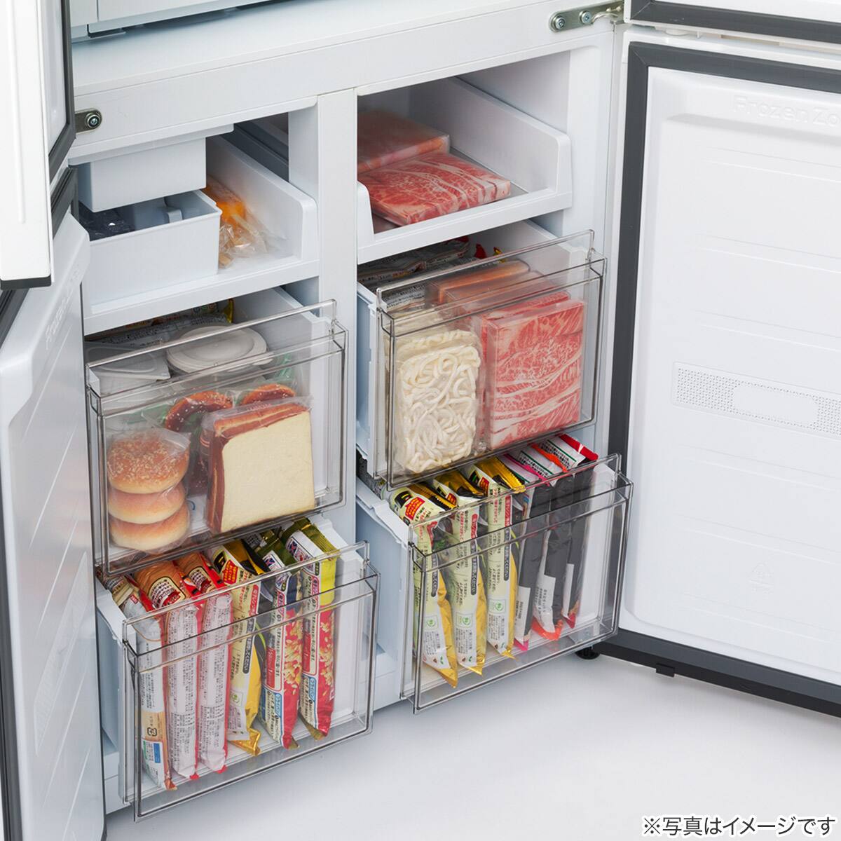 410L 4ドアファン式 冷凍冷蔵庫 (TL2G01 ホワイト)(リサイクル回収あり