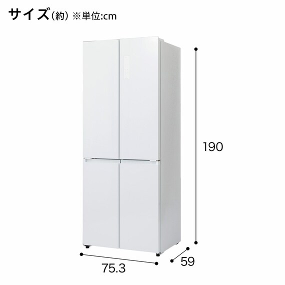 410L 4ドアファン式 冷凍冷蔵庫 (TL2G01 ホワイト)(リサイクル回収なし) 22枚目画像