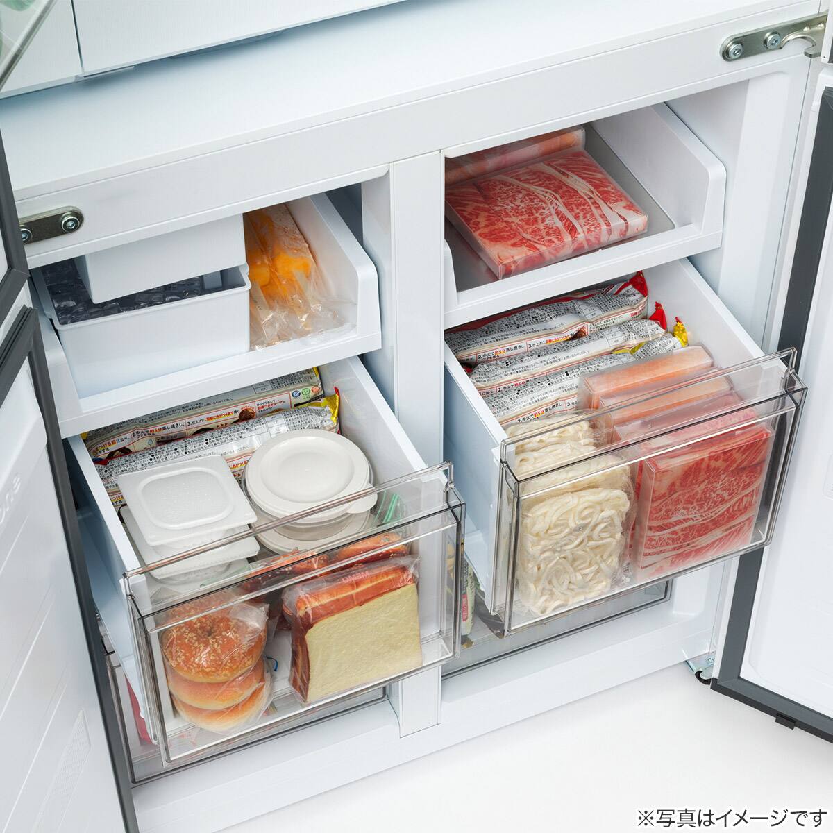 410L 4ドアファン式 冷凍冷蔵庫 (TL2G01 ホワイト)(リサイクル回収あり