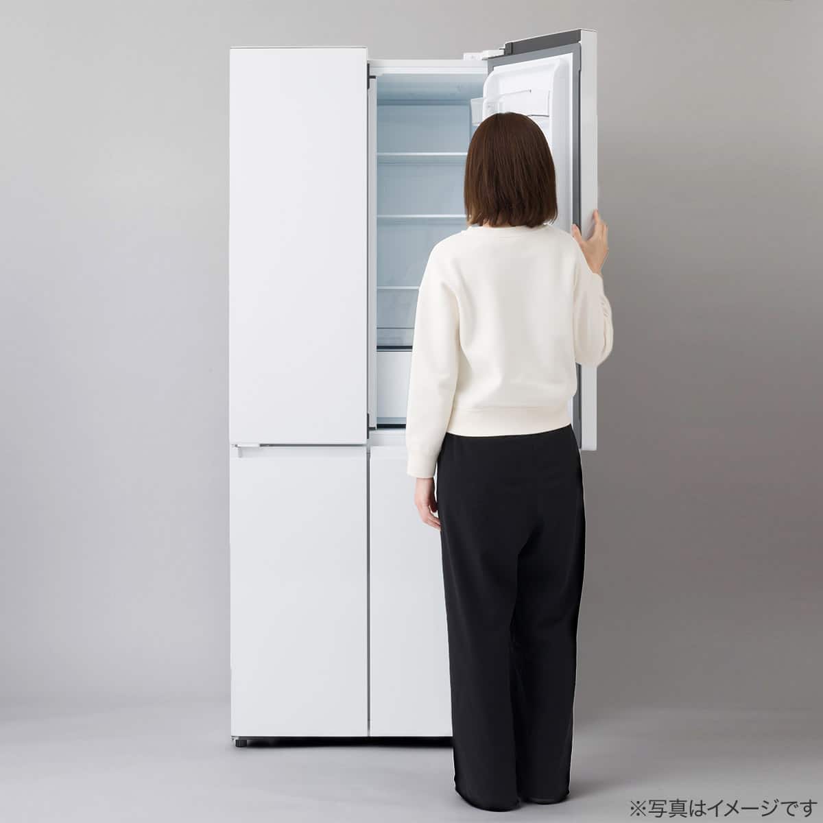 410L 4ドアファン式 冷凍冷蔵庫 (TL2G01 ホワイト)(リサイクル回収あり