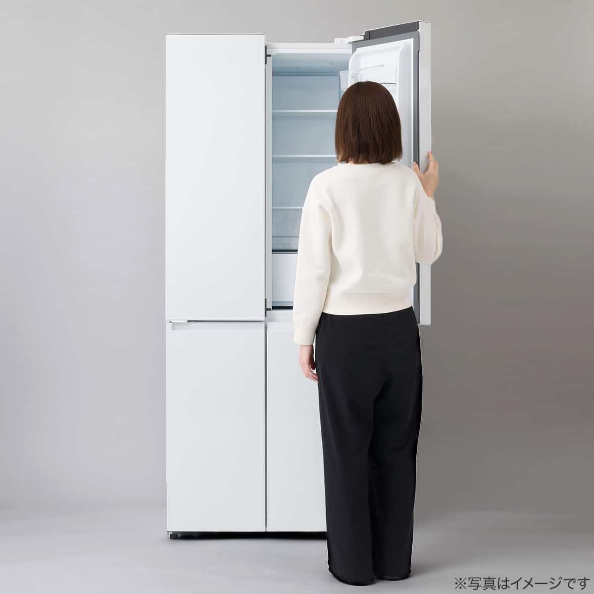410L 4ドアファン式 冷凍冷蔵庫 (TL2G01 ホワイト)(リサイクル回収なし