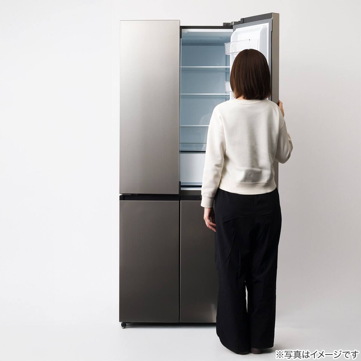 410L 4ドアファン式 冷凍冷蔵庫 (TL2G01 シルバー)(リサイクル回収あり