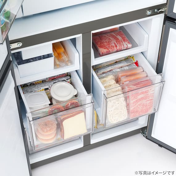 410L 4ドアファン式 冷凍冷蔵庫 (TL2G01 シルバー)(リサイクル回収なし) 16枚目画像