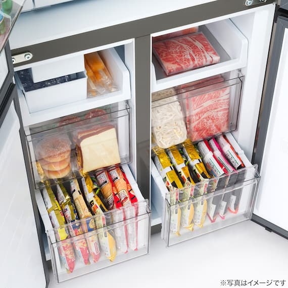 410L 4ドアファン式 冷凍冷蔵庫 (TL2G01 シルバー)(リサイクル回収なし) 17枚目画像