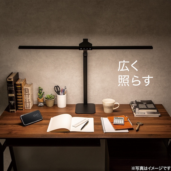 広く照らす 2wayLEDデスクライト(DS521S) 3枚目画像