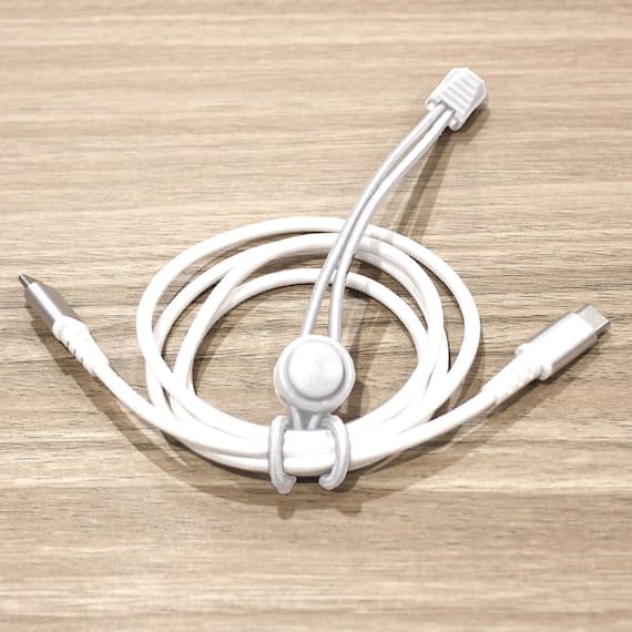 ワンタッチコードクリップ 4本入り(ホワイト) 1枚目画像