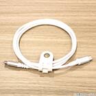 まとまるコードクリップ レザー風 3本入り(ホワイト) 2枚目画像