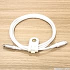 まとまるコードクリップ レザー風 3本入り(ホワイト) 2枚目画像