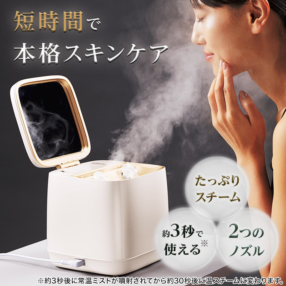 SITA フェイススチーマー 未使用 SITA 炭酸フェイシャルスチーマー KINUJOBEAUTY｜キヌージョ