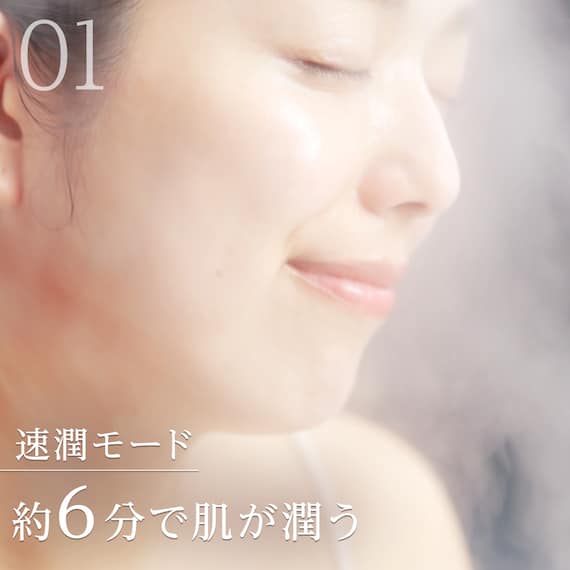 6分で潤いをサポートできる フェイススチーマー (NK251 ホワイト) 12枚目画像