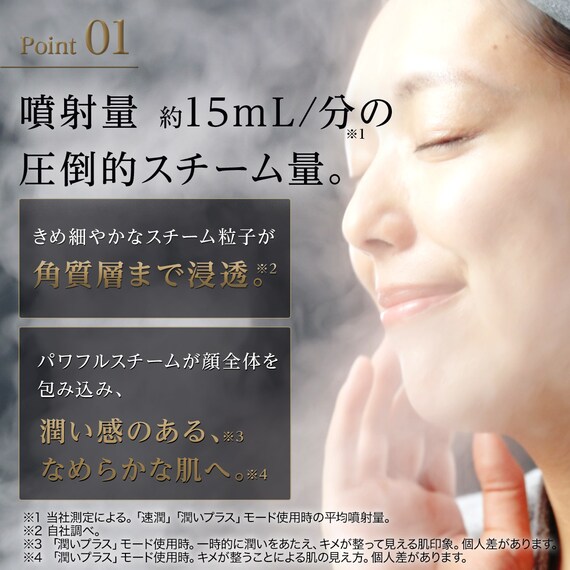 6分で潤いをサポートできる フェイススチーマー (NK251 モカ) 3枚目画像