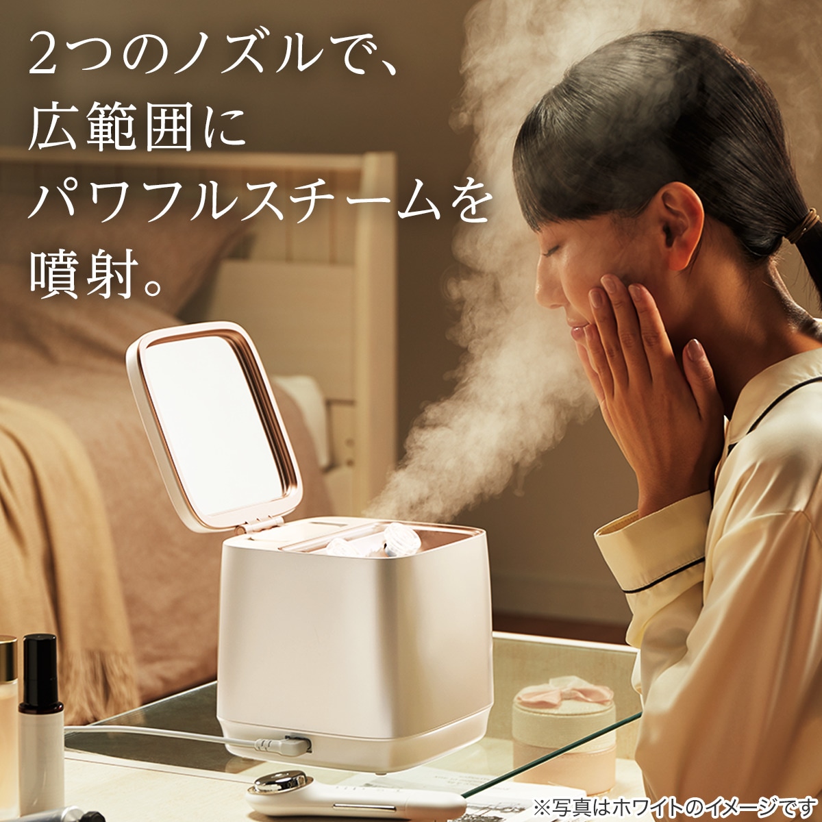 6分で速潤できるフェイススチーマー(NK251 モカ) | ニトリネット【公式