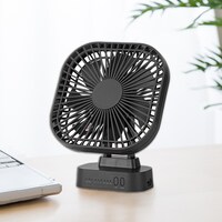 マグネット付き卓上スリムファン (TF24NG-DGY)