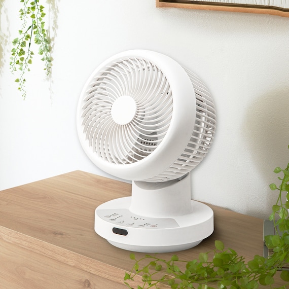 上下左右自動首振り DCタイプ コードレスサーキュレーター (15cm SK03NG-WH) 1枚目画像