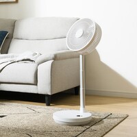 DCタイプ 折りたためるコードレス扇風機 (25cm FD03NG-WH)