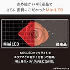 55型 4K対応 Mini LED 液晶テレビ (N55TB2UM2V ブラック)(リサイクル回収あり) 3枚目画像