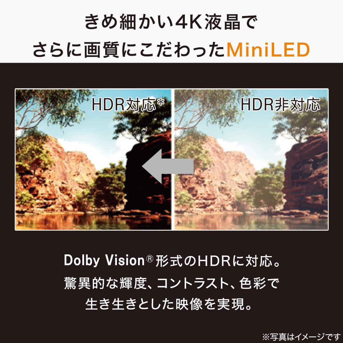65型 4K対応 Mini LED 液晶テレビ (N65TB2UM2V ブラック)(リサイクル