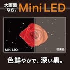 壁掛けテレビ 壁掛けパーツ付き 55型 4K対応 Mini LED 液晶 (N55TB2UM2V ブラック) (リサイクル回収なし) 3枚目画像