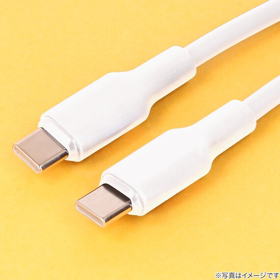 磁石でまとまるケーブル(C to C ホワイト) 2枚目画像