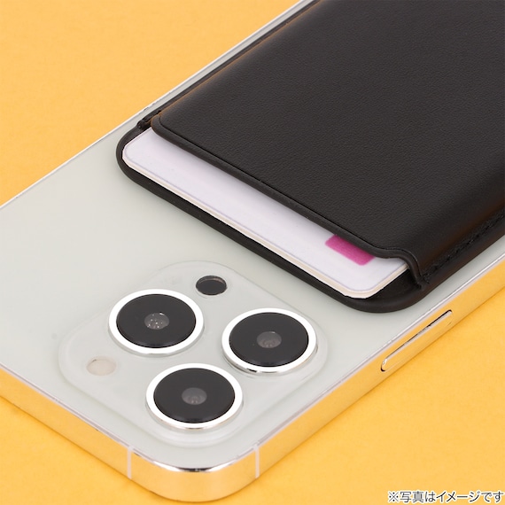 スマホに付けるカードケース(JT-511 ブラック) 3枚目画像