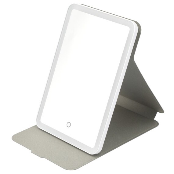 角度が自由に変えられるLED折り畳みミラー(MI24008) 1枚目画像