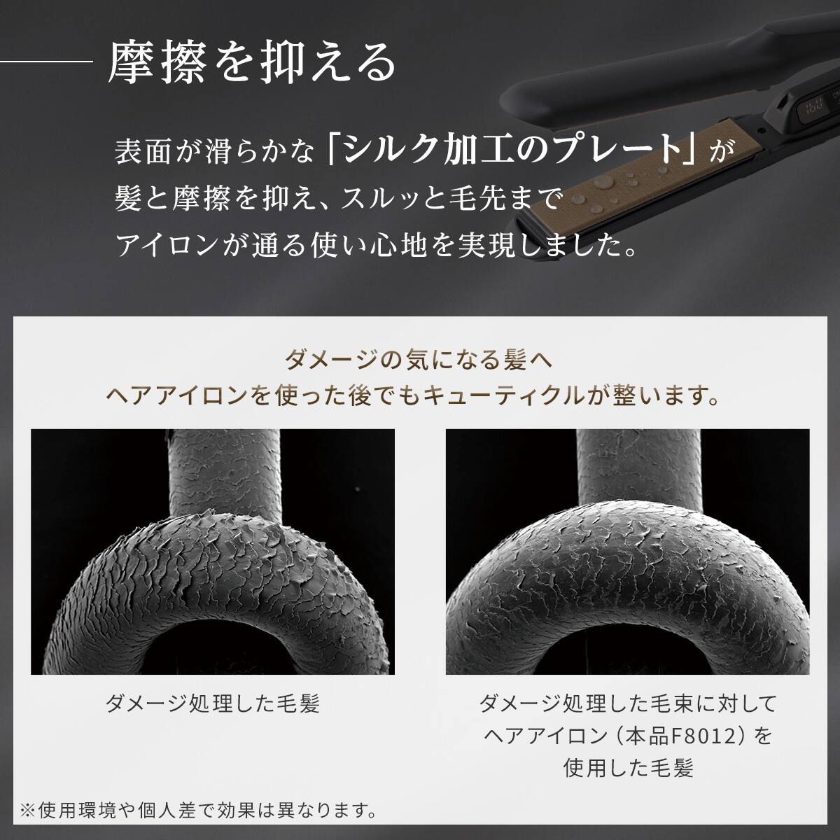 シルクスムース ヘアアイロン(ダークグレー F8012) | ニトリネット