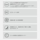 スリム空気清浄機(NR-402 ホワイト) 4枚目画像