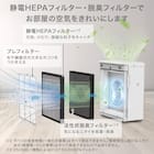 スリム空気清浄機(NR-402 ホワイト) 6枚目画像