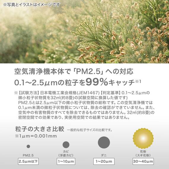 スリム空気清浄機(NR-402 ホワイト) 7枚目画像