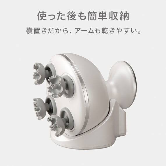 ヘッドスパ 充電台座付き(NFY25 ホワイト) 5枚目画像