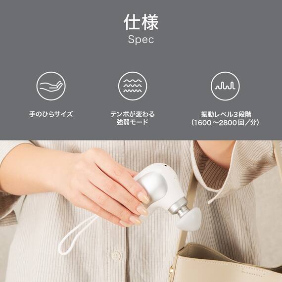 どこでもボディケアガンプチ(NDQ5 WH) 3枚目画像