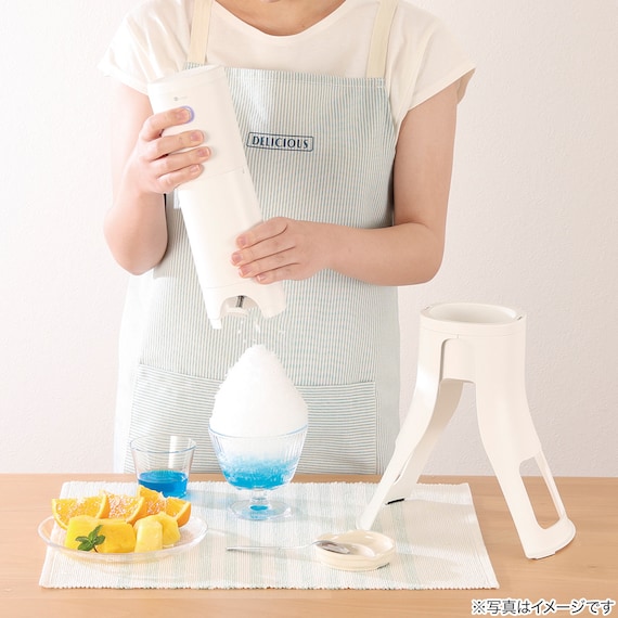 スリムかき氷器(LC2R01 ホワイト) 12枚目画像