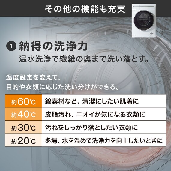 【家電2点セット】160Ｌ冷蔵庫+6kgドラム式洗濯乾燥機セット(ホワイト) 11枚目画像