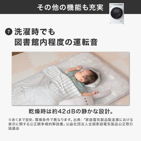 6kgドラム式洗濯乾燥機 (ND60KL ホワイト)(リサイクル回収なし) 11枚目画像