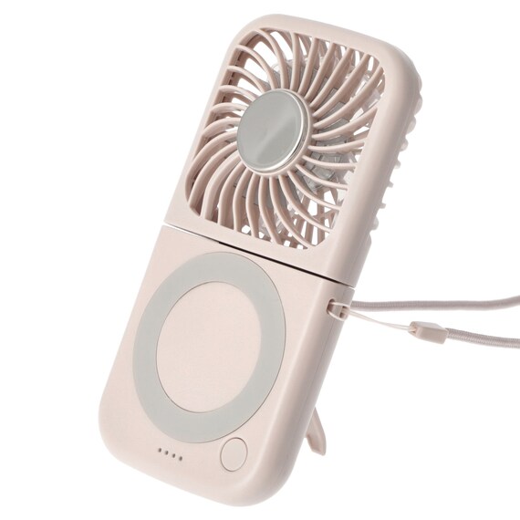 充電式冷却プレートクイックファン(ローズ MN05NR) 1枚目画像